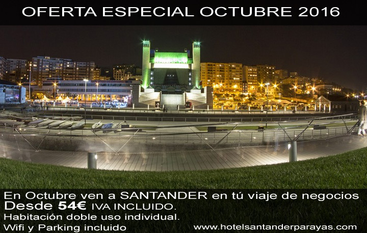 oferta viaja a Santander en octubre de 2016, oferta hotel en Santander